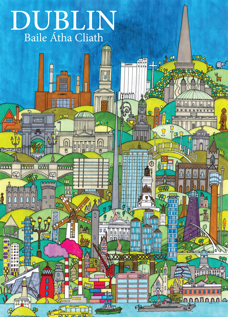 1000 Piece Dublin Jigsaw Puzzle The Celtic Card Team