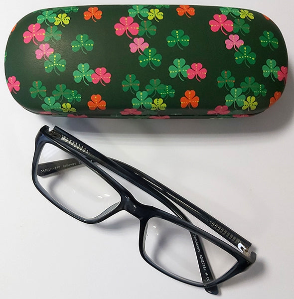 CGL08 - Multi Color Shamrocks Glasses Case