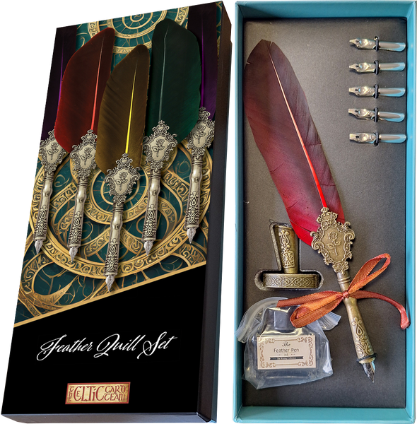 Feather Quill Writing Set