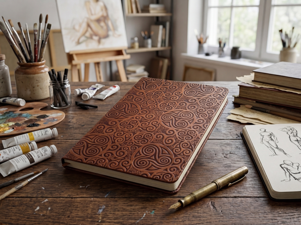 LJPB - Faux Leather Sketchbook - Available in 4 Colours