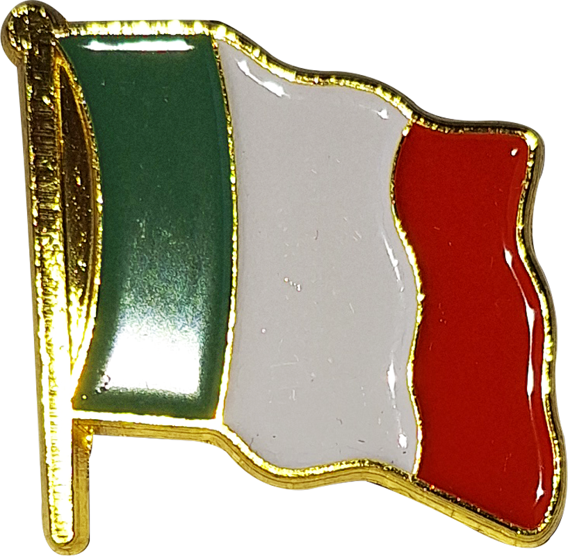 LP01 - Tri Colour Irish Flag Lapel Pin