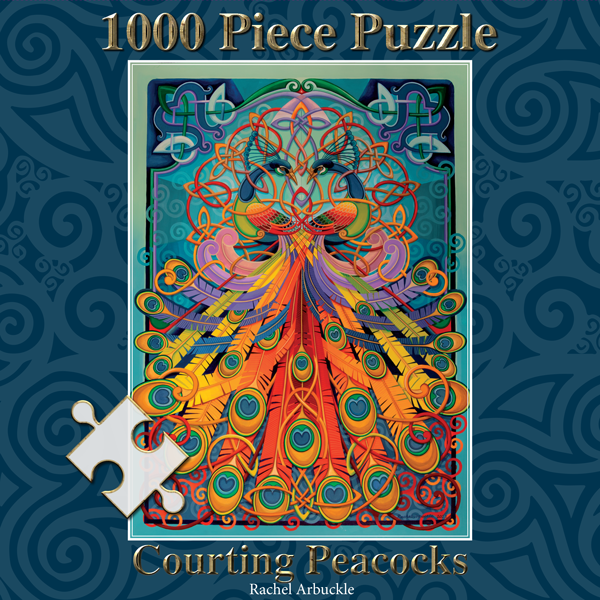 1000 Piece Courting Peacocks Jigsaw Puzzle