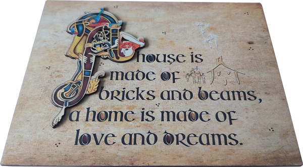 CS06 - "A House is made...." - Wooden Sign