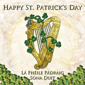 C218B - Happy St. Patricks Day - Harp