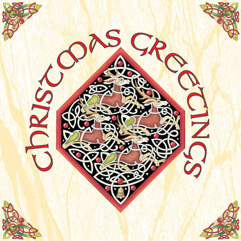 C219 Celtic Reindeer Card