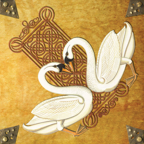 C507 Celtic Swan Blank Card