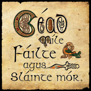 C604 Cead Mile Failte Blank Card
