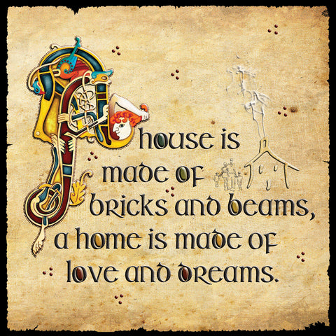 C606 A House is Made Blank Card