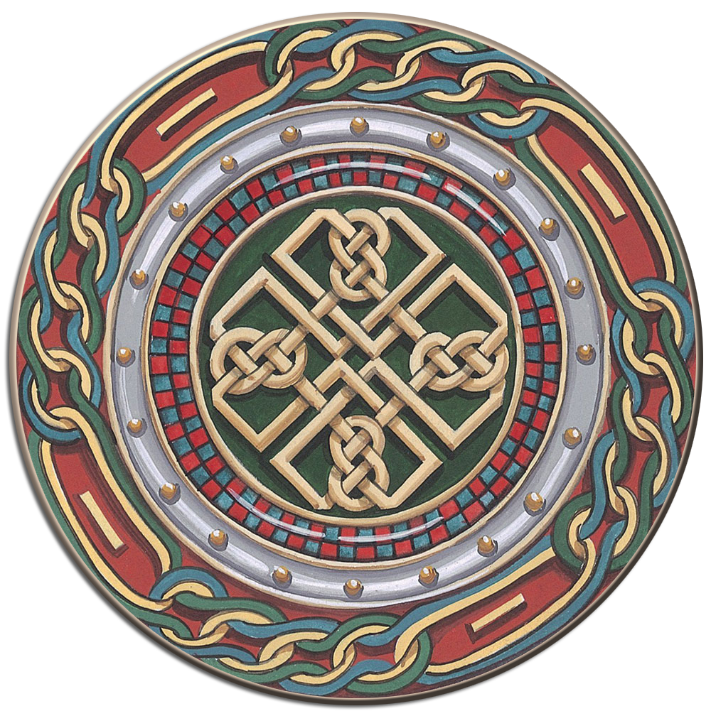 CDC01 - Celtic Shield - 4 Pack Irish Drink Coaster