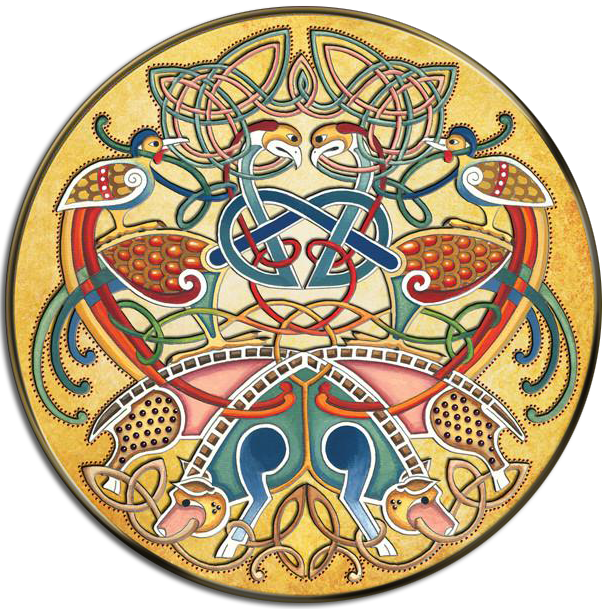 CDC03 - Boar and Birds - 4 Pack Irish Drink Coaster