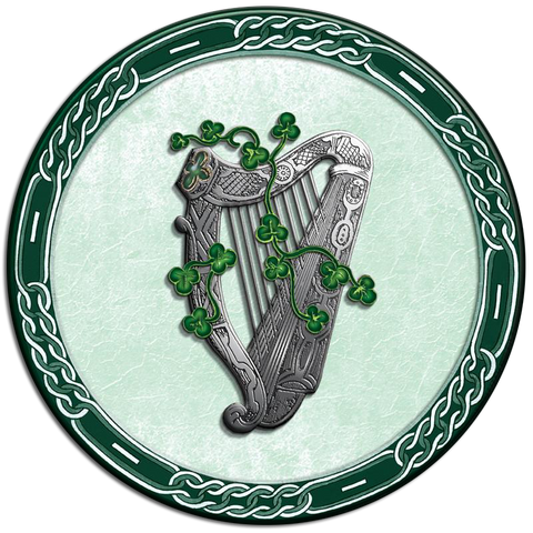 CDC08 - Celtic Harp - 4 Pack Drink Coaster