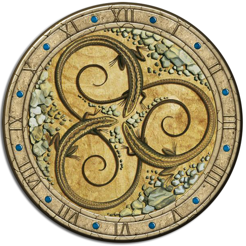 CDC09 - Lizards - 4 Pack Irish Drink Coaster