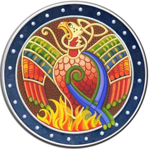 CDC16 - Celtic Phoenix - 4 Pack Irish Drink Coaster