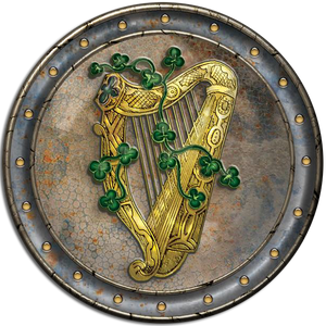 CDC26 - Gold Harp - 4 Pack Irish Drink Coaster