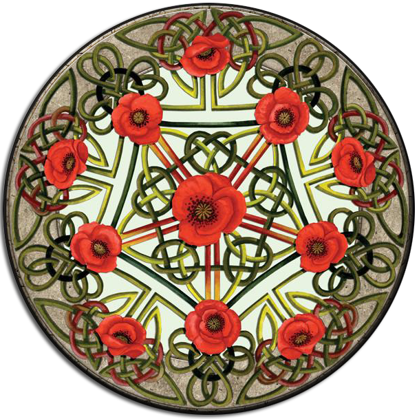 Celtic Poppies Coaster (Single)