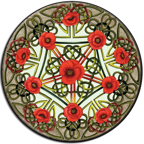 Celtic Poppies Coaster (Single)