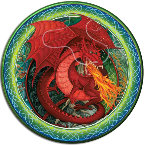 CDC28 - Red Dragon - 4 Pack Drink Coaster