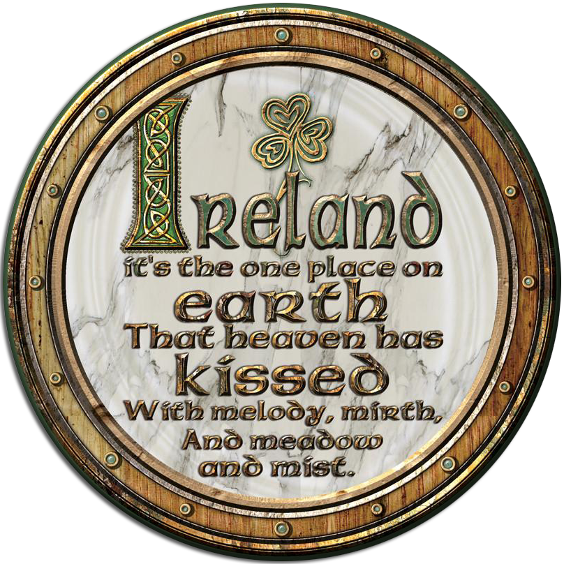 CDC32 - Ireland Saying - 4 Pack Irish Drink Coaster