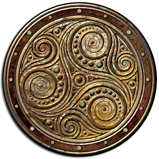 CDC34 - Celtic Triskel - 4 Pack Irish Drink Coaster