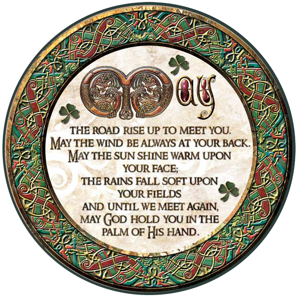 CDC36 - May the Road Rise - 4 Pack Irish Drink Coaster