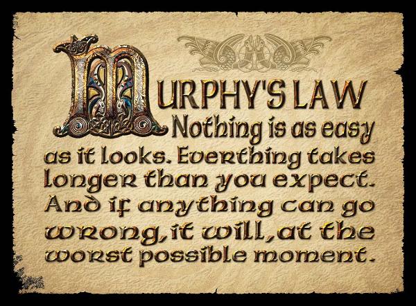 CFM12 - "Murphy's Law...." Fridge Magnet