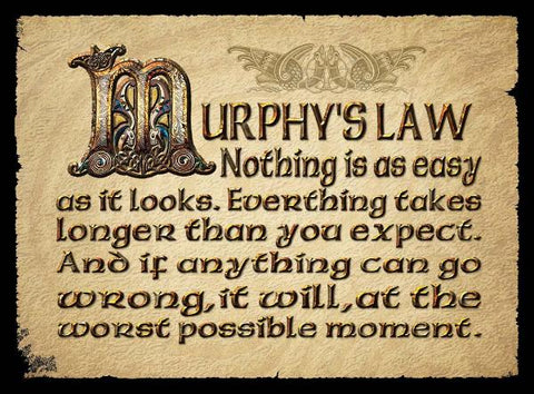 CFM12 - "Murphy's Law...." Fridge Magnet