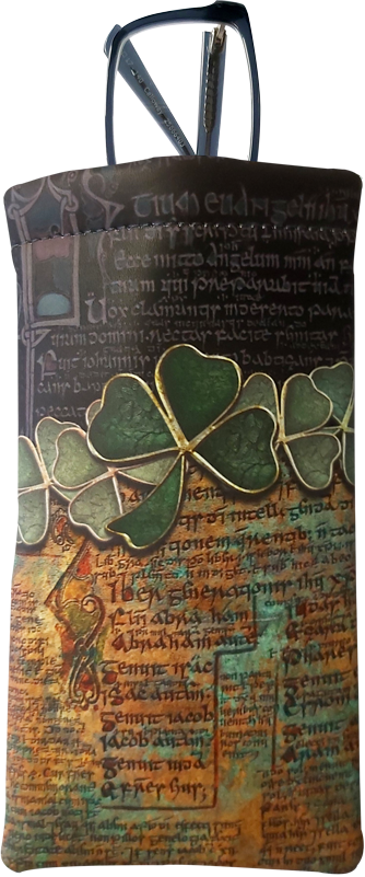 CGP12 -  Shamrock Manuscript Glasses Pouch