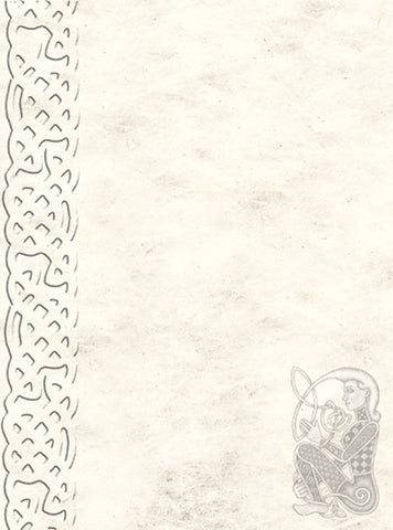 CNP02 Embossed Celtic Border Notepaper