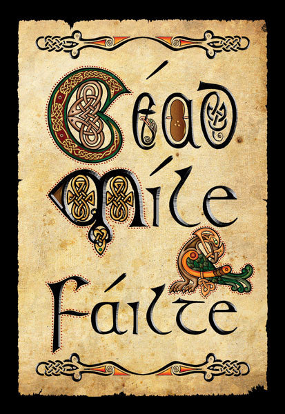 CQMP05 Cead Mile Failte Mini Print