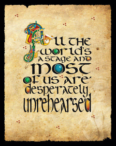 CQP01 Worlds a Stage Print