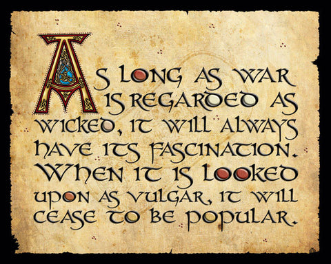 CQP03 As Long As War Print