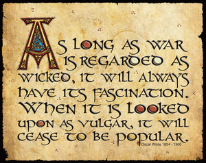 CS03 As Long as War Metal Sign