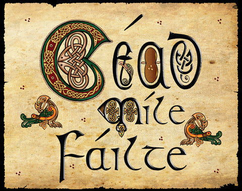 CS05 Cead Mile Failte Matel Sign