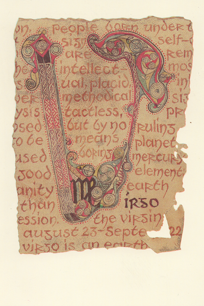 CSS09 - Virgo Star Sign Card