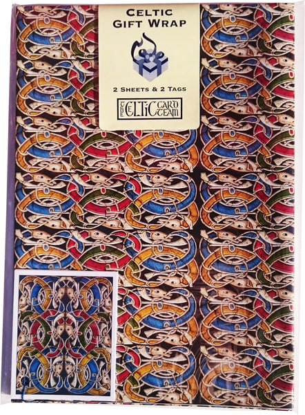 CW10GP - Celtic Stone Pattern Gift Wrap