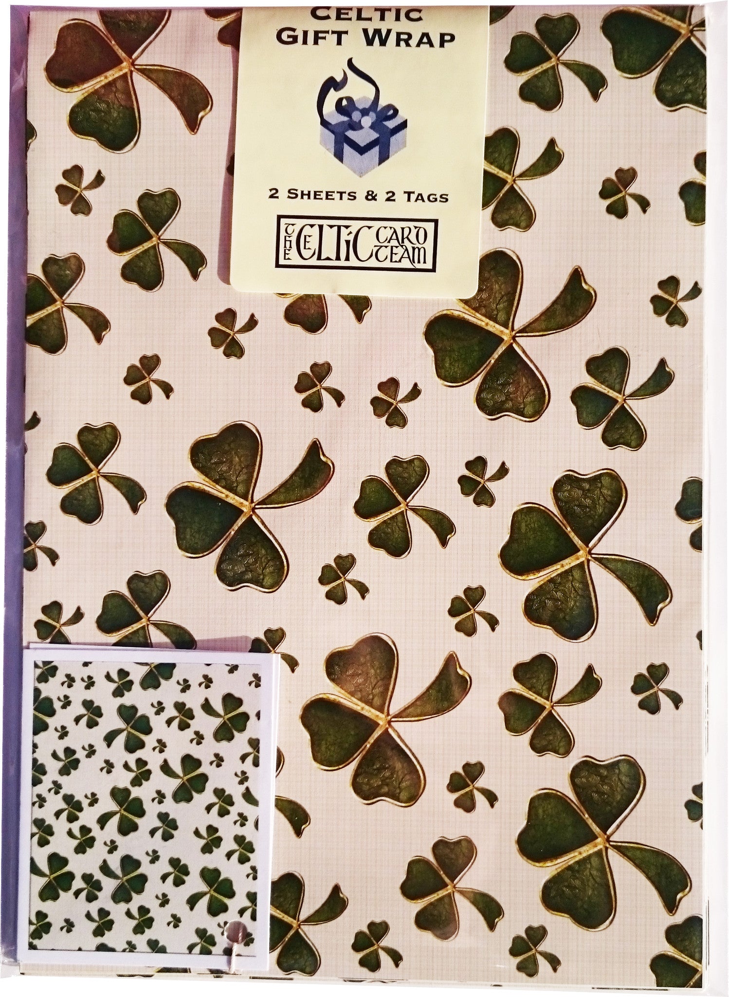 CW11GP - Celtic Shamrock Gift Wrap