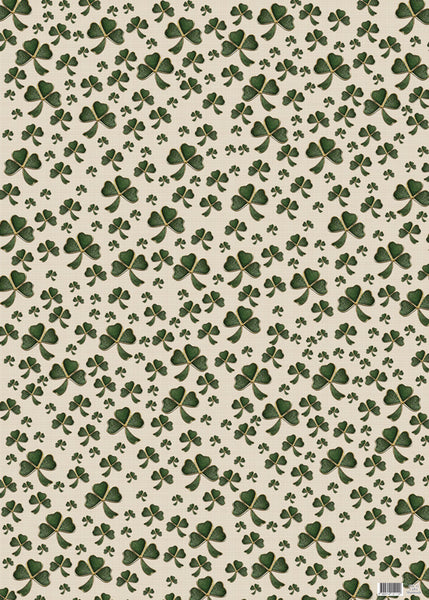 CW11GP - Celtic Shamrock Gift Wrap
