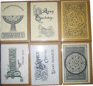 CRB6PK - 6 Pack Blank One Colour Cards